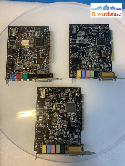 Lot of 3 Creative Sound Blaster Live! PCI Sound Cards CT4670 CT4830