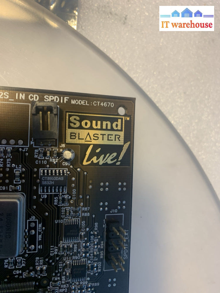 Lot of 3 Creative Sound Blaster Live! PCI Sound Cards CT4670 CT4830