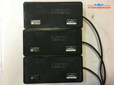 Lot of 3 DELL DOCKING STATION D6000 For repair 
