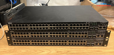 (Lot of 3) Dell PowerConnect 3448 10/100Mbps 48-PORT Network Switch W/ ears~