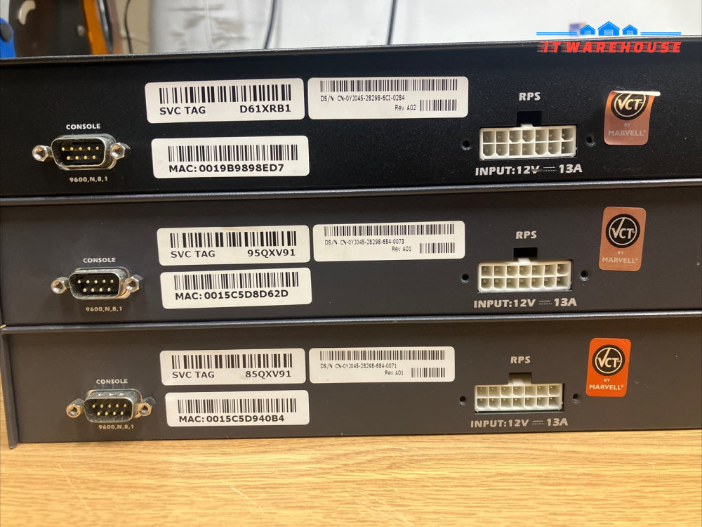 (Lot of 3) Dell PowerConnect 3448 10/100Mbps 48-PORT Network Switch W/ ears~