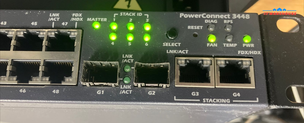 (Lot of 3) Dell PowerConnect 3448 10/100Mbps 48-PORT Network Switch W/ ears~