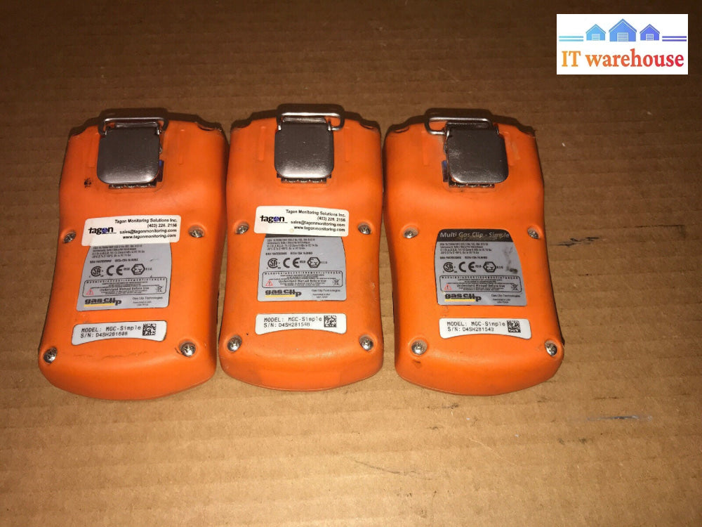 Lot of 3 Gas Clip MGC-SIMPLE (OUT OF LIFE)