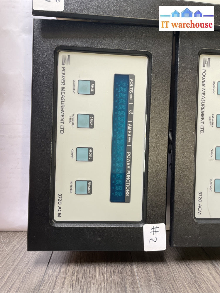 Lot of 3 GE Power Measurement LTD 3720 ACM Electronic Power Meter