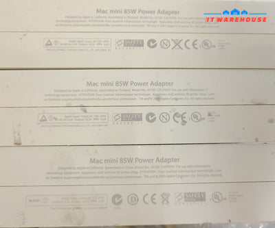 - LOT OF 3 Genuine apple A1105 Mac Mini Power Adapter 85W