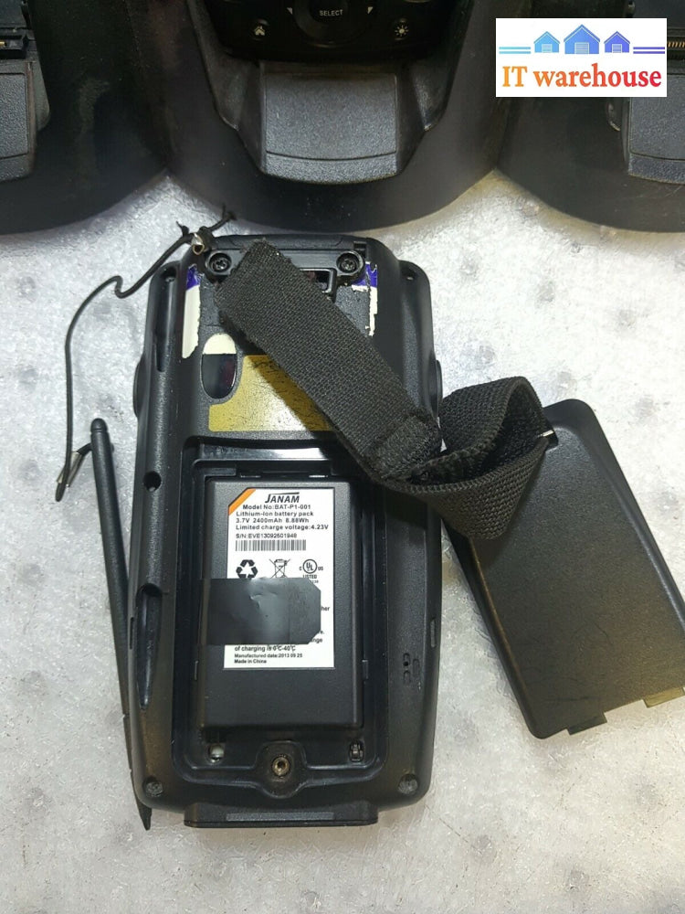 - Lot Of 3 Janam Xm66 Windows Mobile 6.1 Handheld Computers W/ Crd-P4 Charger