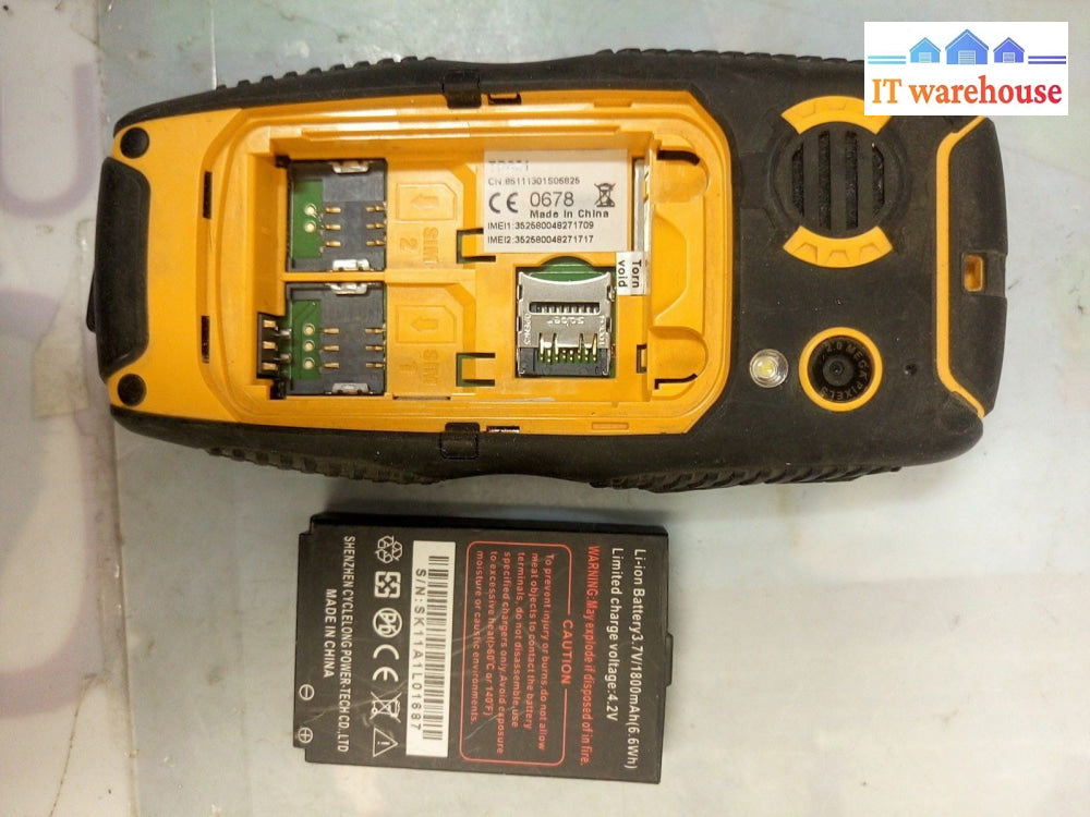 - LOT OF 3  JCB PRO TALK TP851 DUAL SIM  MOBILE PHONE