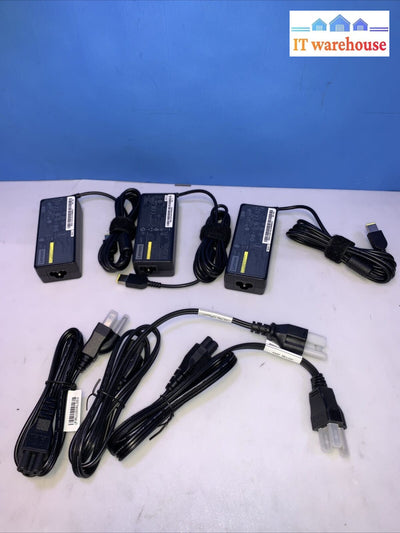 Lot of 3 Lenono ADLX65NDC2A PN 36200282 45N0256 45N0263 PA-1650-72 SA10J20149