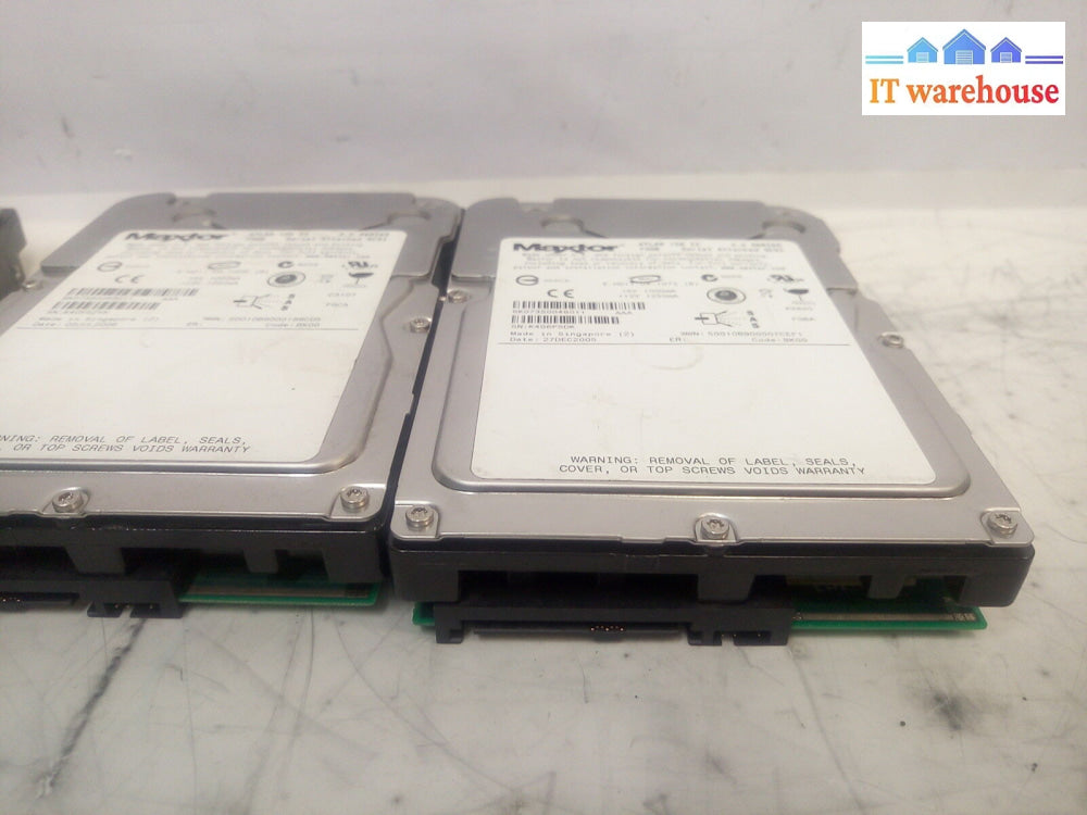 - Lot Of 3 Maxtor Atlas 8K073S0 15K Ii 73Gb Sas Hard Drive @@@