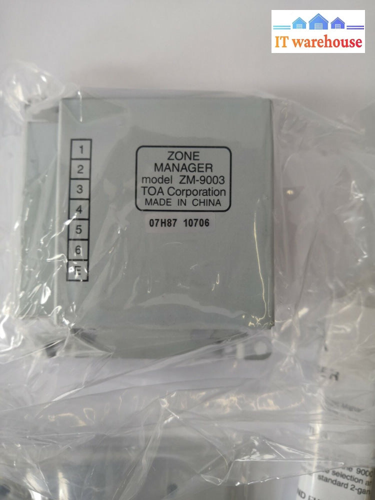 + Lot Of 3 New - Toa Electronics Zm-9003 9000/9000M2 Remote Switch Panel