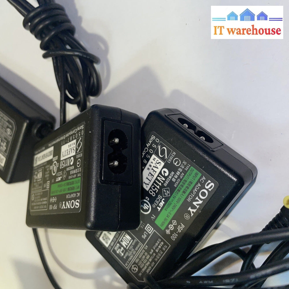 Lot of 3 OEM Sony PSP-100 Charger AC Adapter. sony PSP 1001 2001 3001
