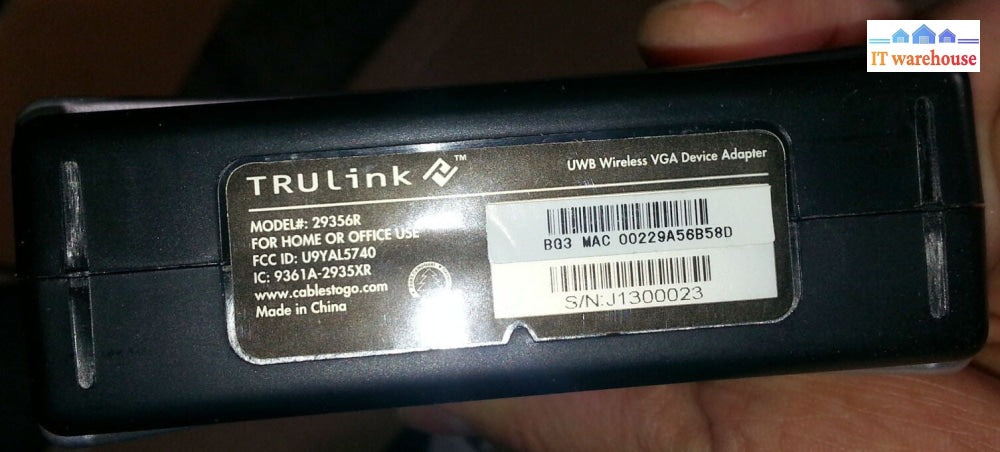 Lot of 3 Trulink Wireless USB to VGA 3.5mm Audio Kit 29356R