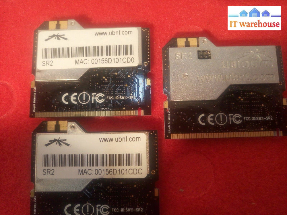 - LOT OF 3 Ubiquiti SuperRange 2 SR2 SR2D  Mini PCI Card. 2.4ghz Wifi 802.11bg