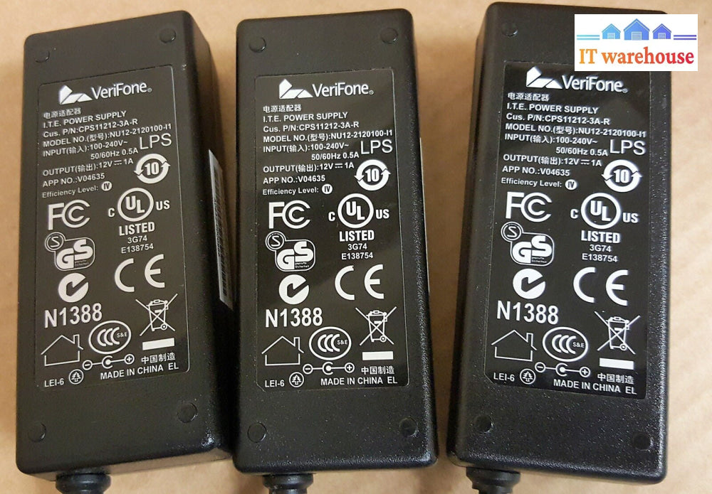 Lot of 3 Verifone CPS11212-3A-R I.T.E Power Supply @@@