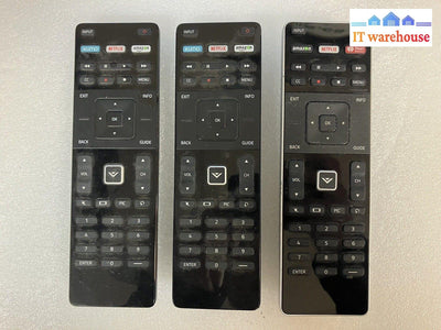 Lot of 3 Vizio ( two XRT122 + one XRT500 ) remote control~