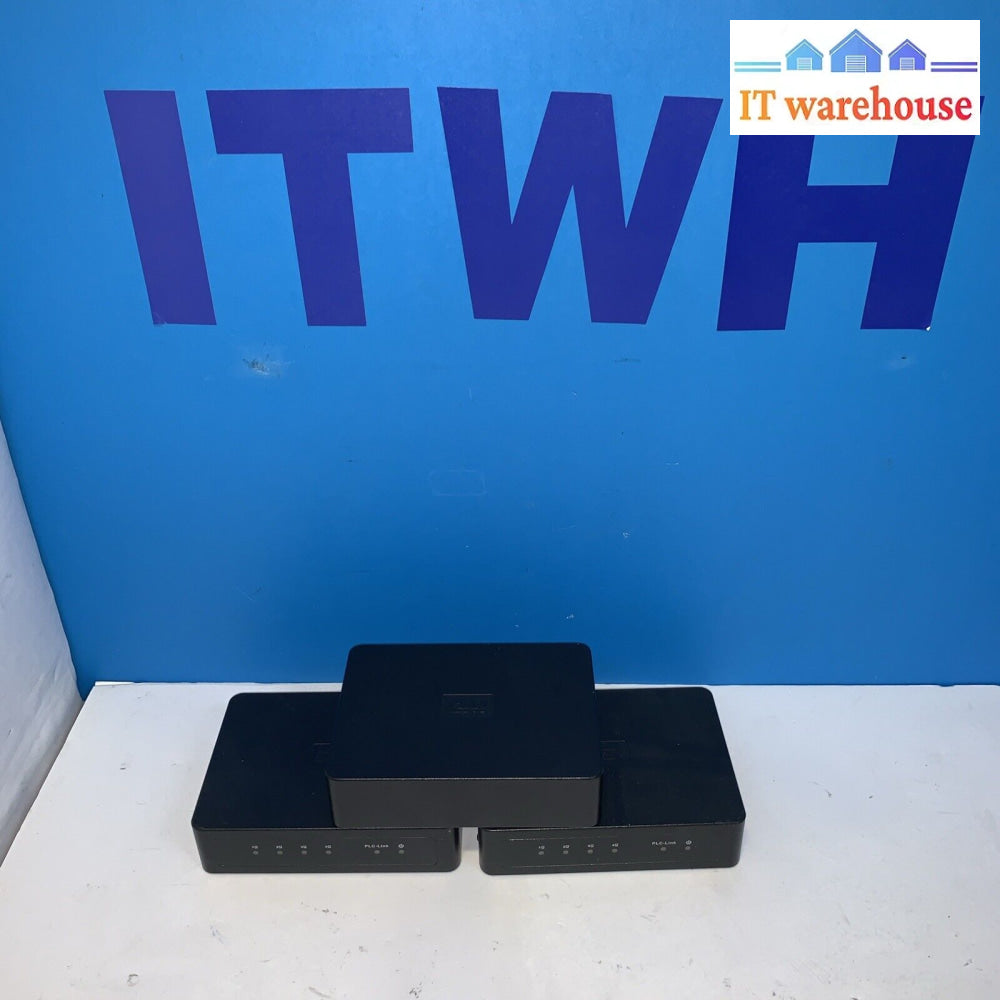 Lot of 3 Western Digital (WD) Livewire 4-port network adapter WDBABY0000NBK-00