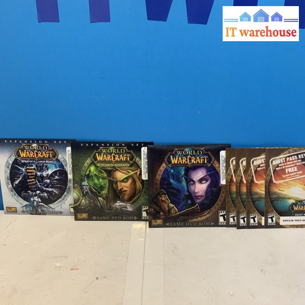 Lot Of 3 World of Warcraft Game With 4x Keys (unknown)