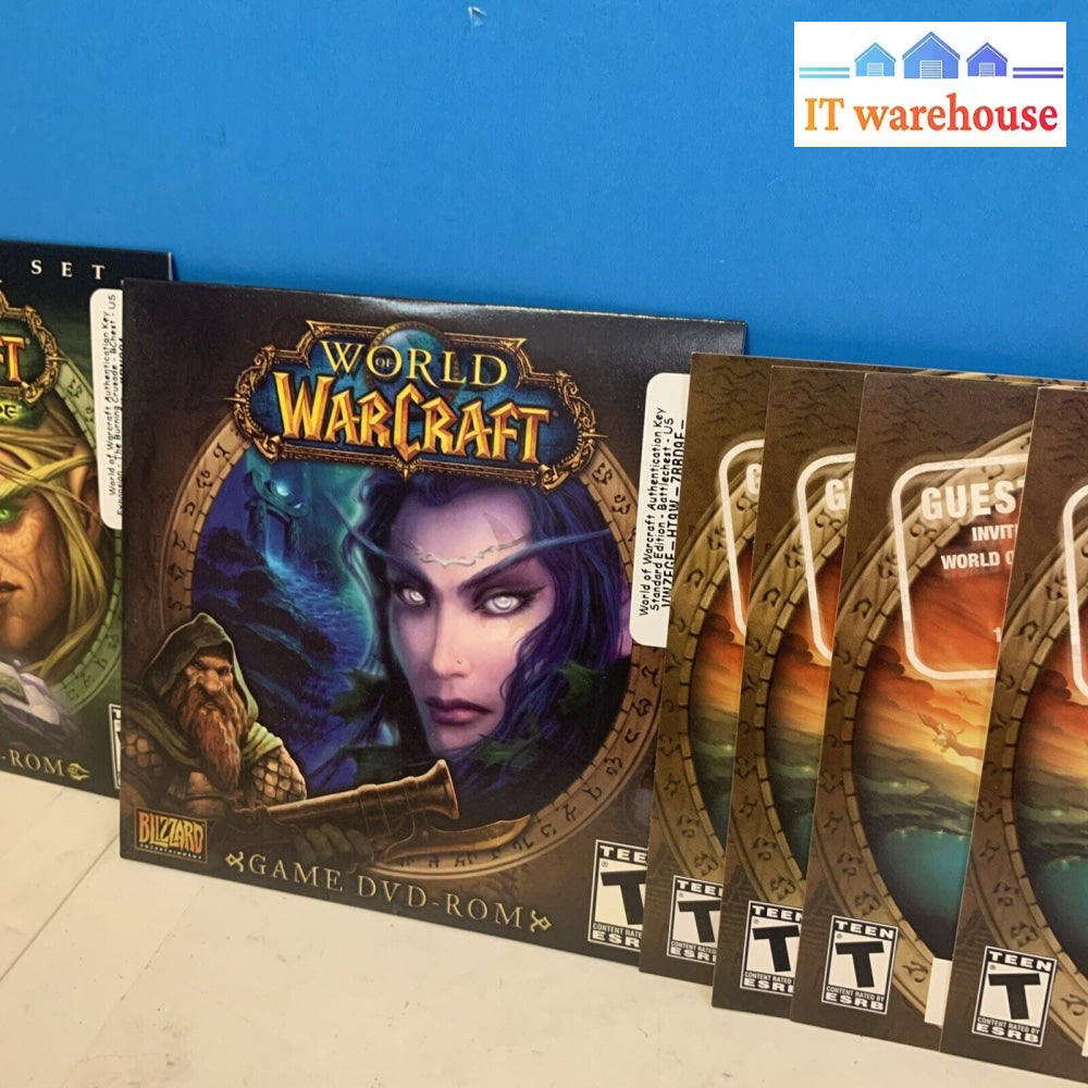 Lot Of 3 World of Warcraft Game With 4x Keys (unknown)