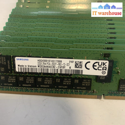 Lot of 32 Samsung 32GB DDR4 Server Ram