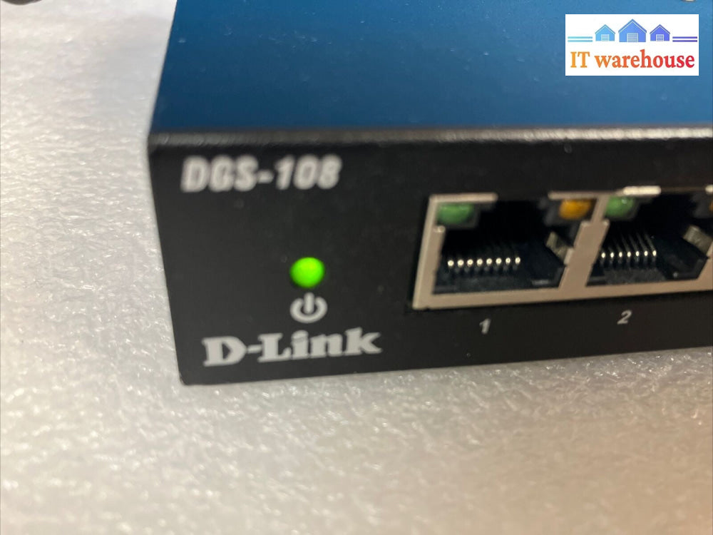 (Lot of 3x) D-Link 8-Port Gigabit Metal Ethernet Switch DGS-108 With Adapters ~