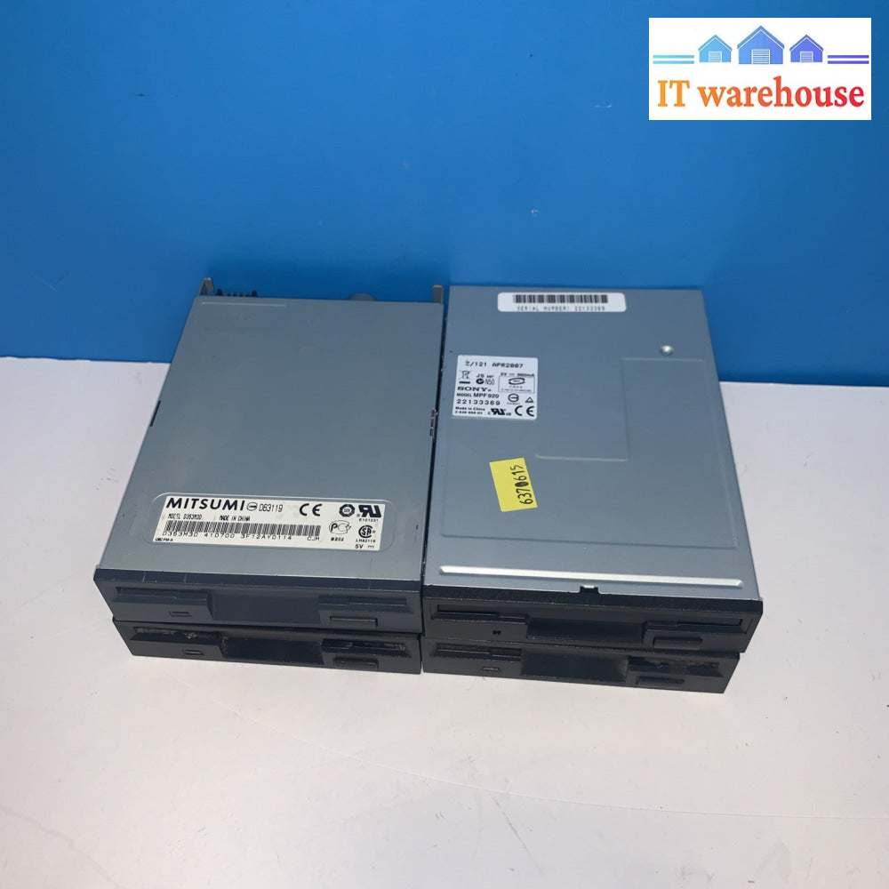 Lot Of 4 3.5 Inch Floppy Disk Drive (black)