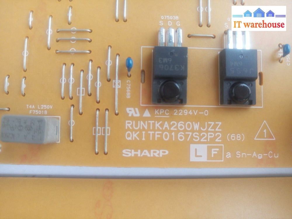 - LOT OF 4  Backlight Inverter Board FOR SHARP  (RUNTKA259WJZZ /260/261/262) @@@