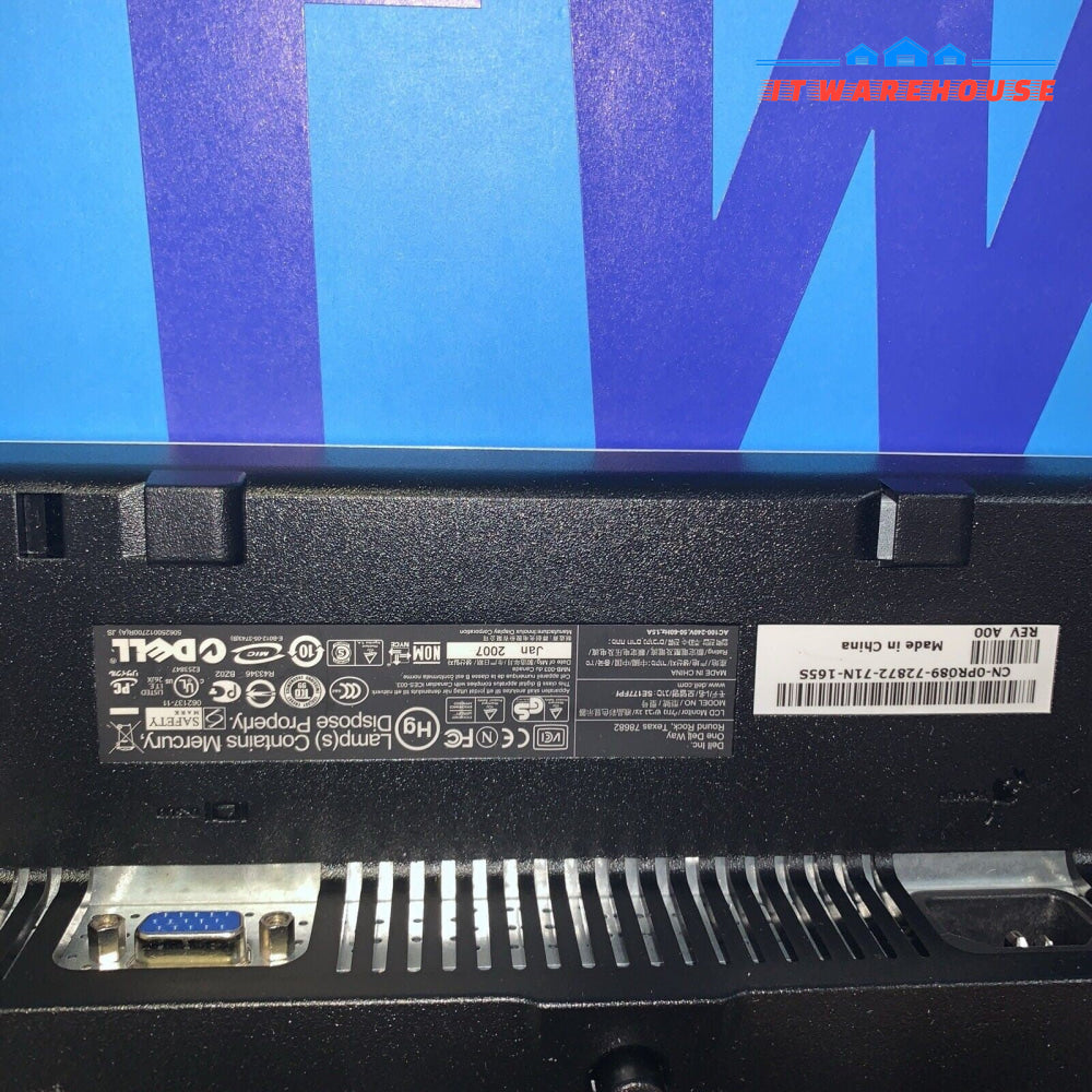 (Lot Of 4) Dell 17"  E177FPf  1280 x1024 LCD Monitor (No Stands)