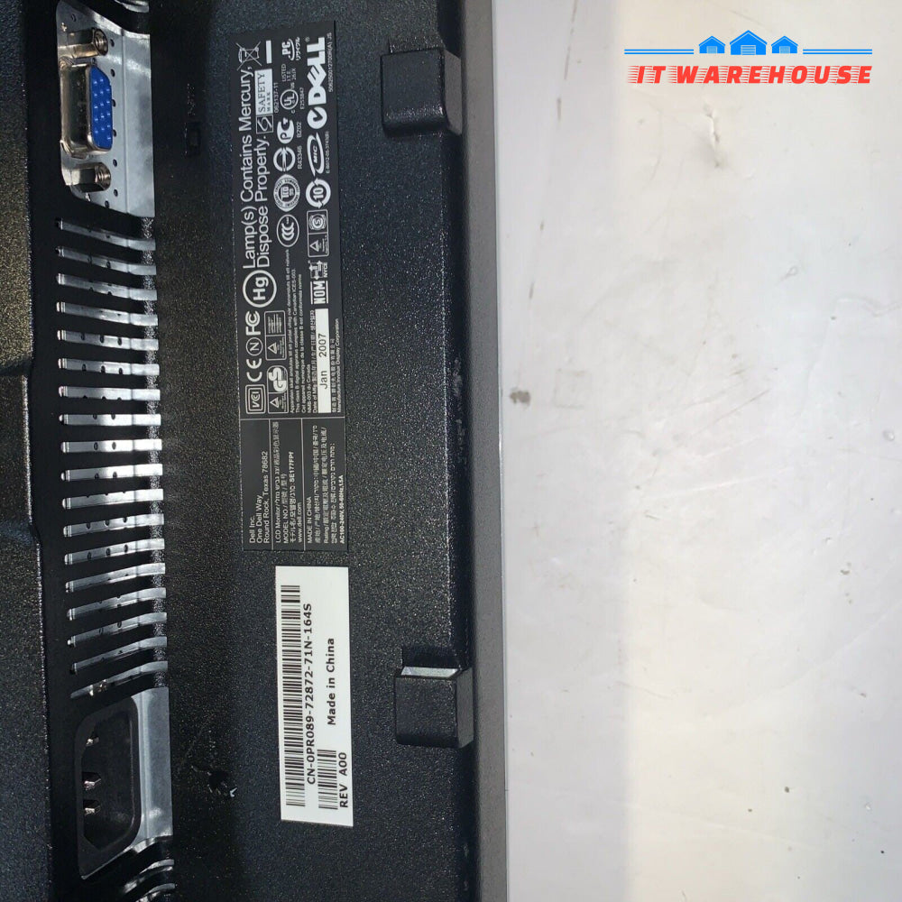 (Lot Of 4) Dell 17"  E177FPf  1280 x1024 LCD Monitor (No Stands)