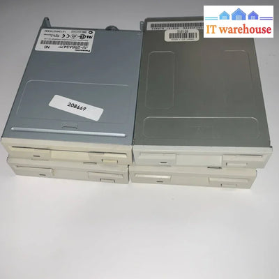 Lot Of 4 Desktop 3.5 Inch Floppy Disk Drive (white Or Beige)
