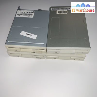 Lot of 4 Desktop 3.5 Inch Floppy Disk Drive (White or beige)