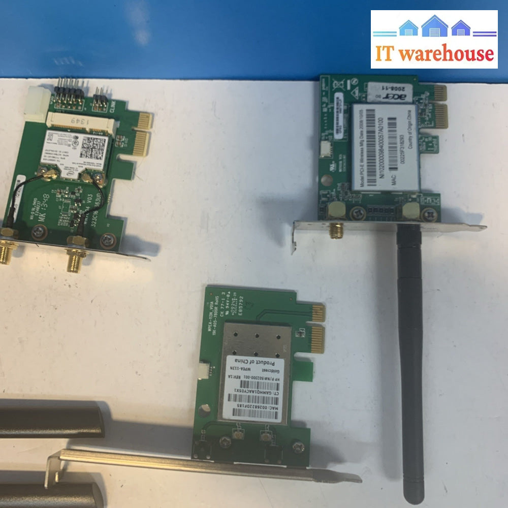 Lot of 4 Desktop PCIe wireless wifi card