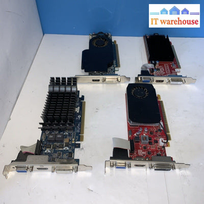 Lot Of 4 Full Size 1GB-4GB PCI-e  Video Card with HDMI