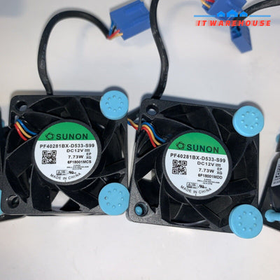 Lot of 4 Genuine Fan PF40281BX-D533-S99 G9FDR 86CG4 FOR Dell
