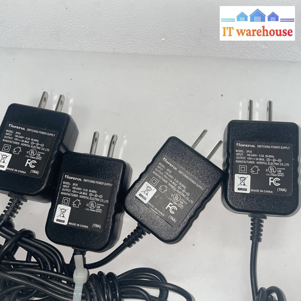 * Lot of 4 Genuine Hopeful (XP25)  5V 2A   Switching Power Supply