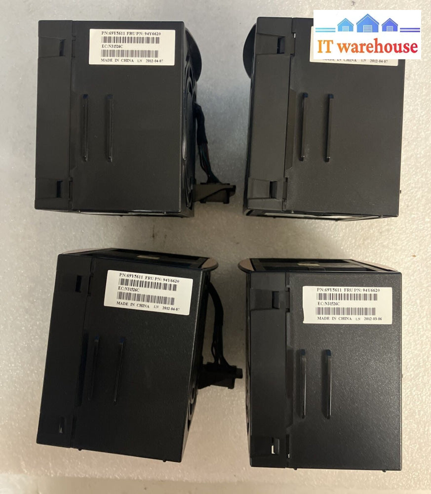 (Lot of 4) IBM X3650 M4 Server Cooling Fan 69Y5611, 94Y6620, N31526C GFC0812DS ~