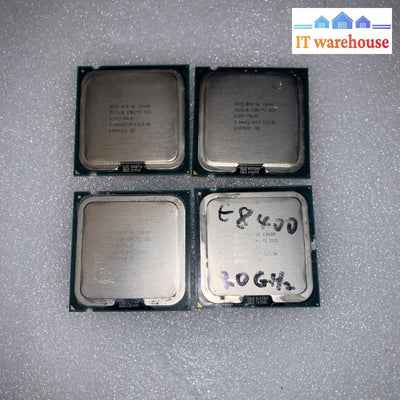 Lot of 4 Intel Core 2 Duo E8400 E8500 3.00GHz 6MB 1333MHz LGA775 CPU Processor