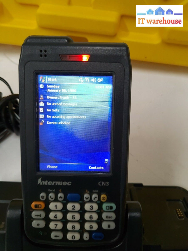 - LOT OF 4 Intermec CN3 Mobile Computer Barcode Scanner W/dock & Adapter  