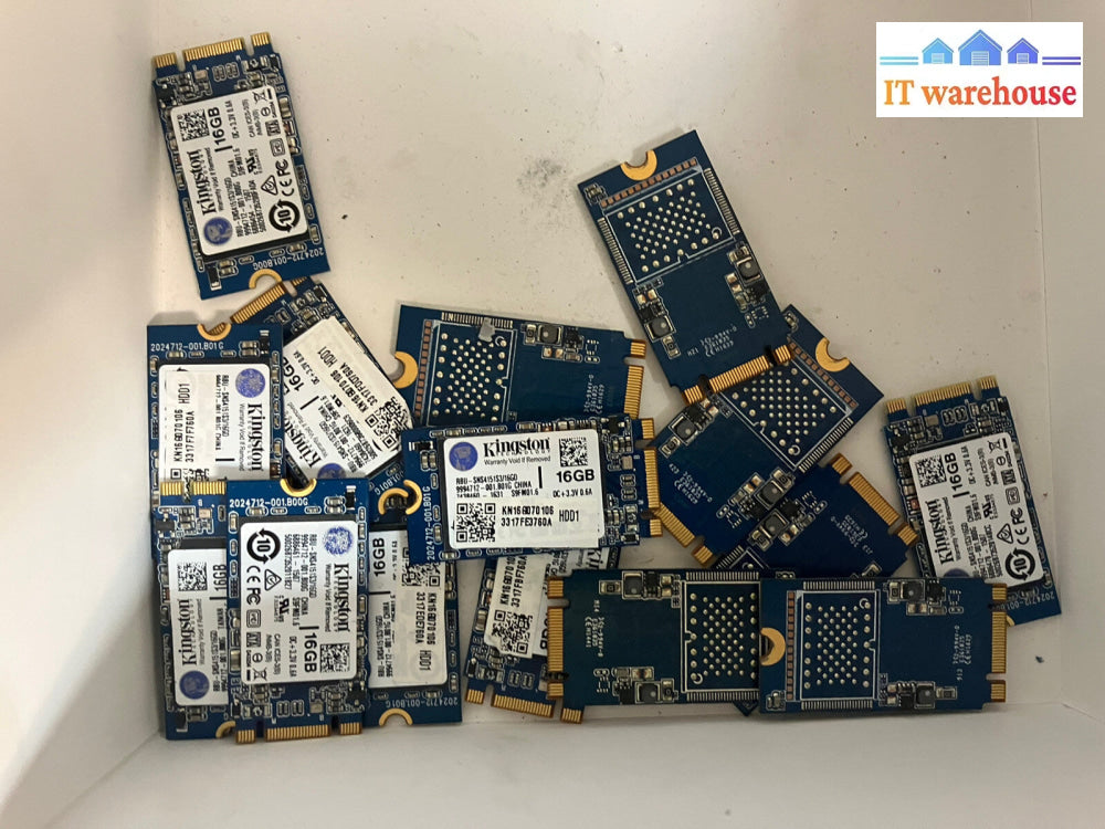 ~ (Lot of 4) Kingston 16GB M.2 SATA SSD Solid State Drive RBU-SNS4151S3/16GD