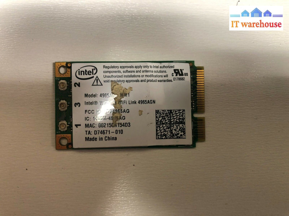 * Lot of 4 Laptop Wireless WiFi Card 4965AG_MM1