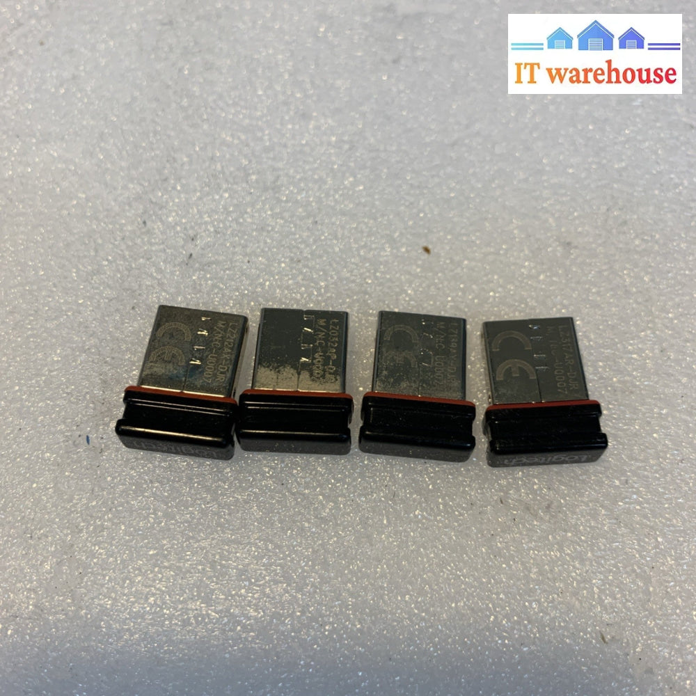 Lot of 4 Logitech Unifying USB Receiver C-U0007 Wireless Keyboard Mouse Adapter