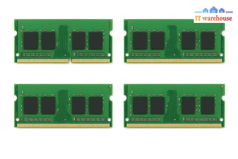 Lot of 4 Name brand (identical)  2GB DDR3 PC3 204-pin laptop Ram memory