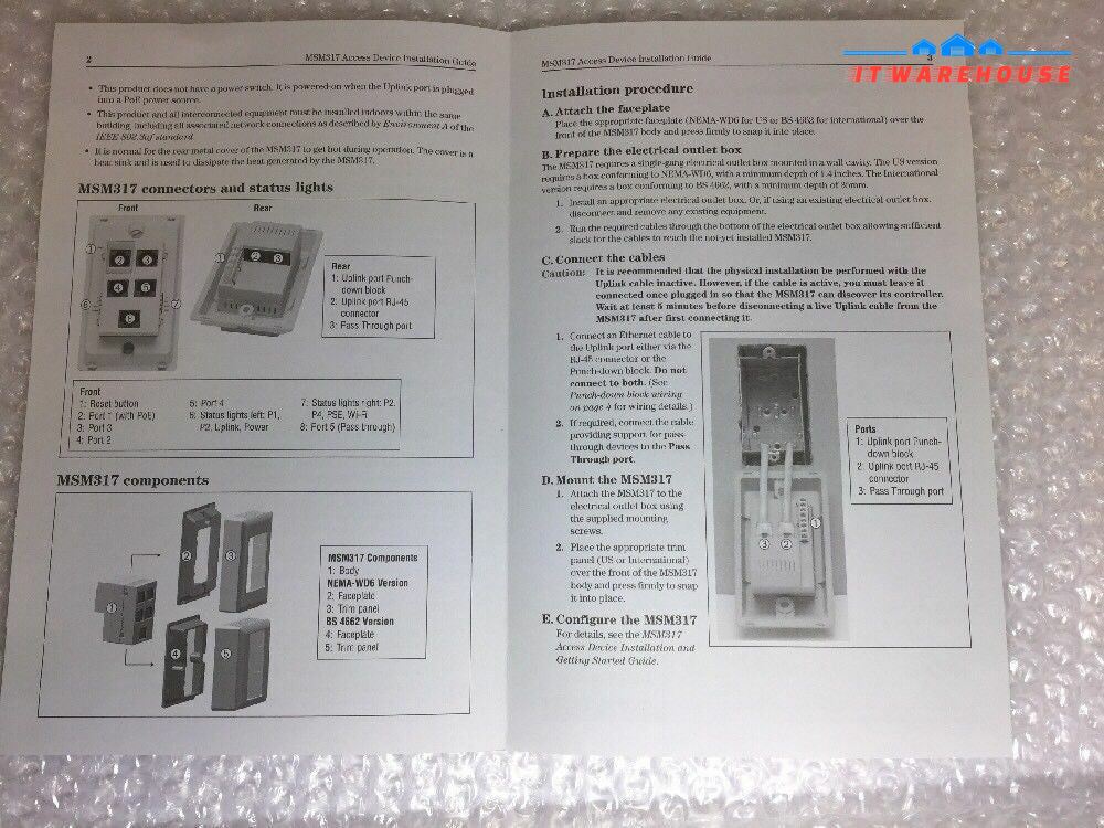 - Lot  of 4 NEW  IN BOX HP MSM317 WW ACCESS DEVICE J9423A