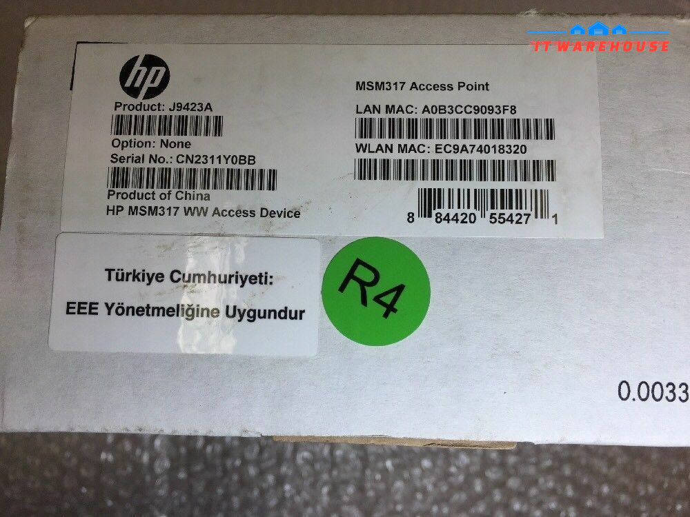 - Lot  of 4 NEW  IN BOX HP MSM317 WW ACCESS DEVICE J9423A