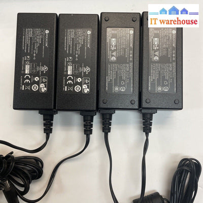 Lot Of 4 Polycom CX500/CX600 Power Supply 24V 0.5A SPA12A24B-PLY 1465-42340-003