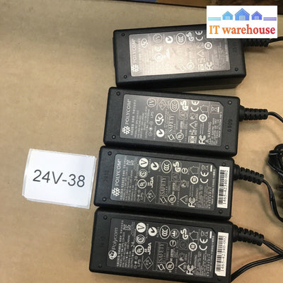 Lot Of 4 Polycom Sps-12A-015 Ip Phone Power Supplies 24Vdc 0.5A 1465-42340-002