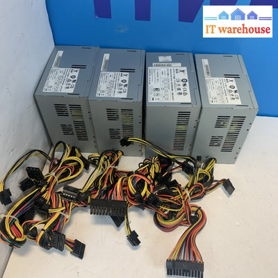 Lot of 4 PowerMan 350W ATX power supply (24/4+4/6pin PCIE/ SATA/Molex/floppy 4P)
