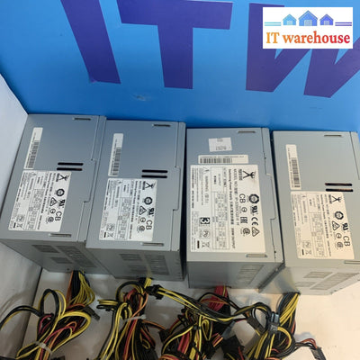 Lot of 4 PowerMan 350W ATX power supply (24/4+4/6pin PCIE/ SATA/Molex/floppy 4P)