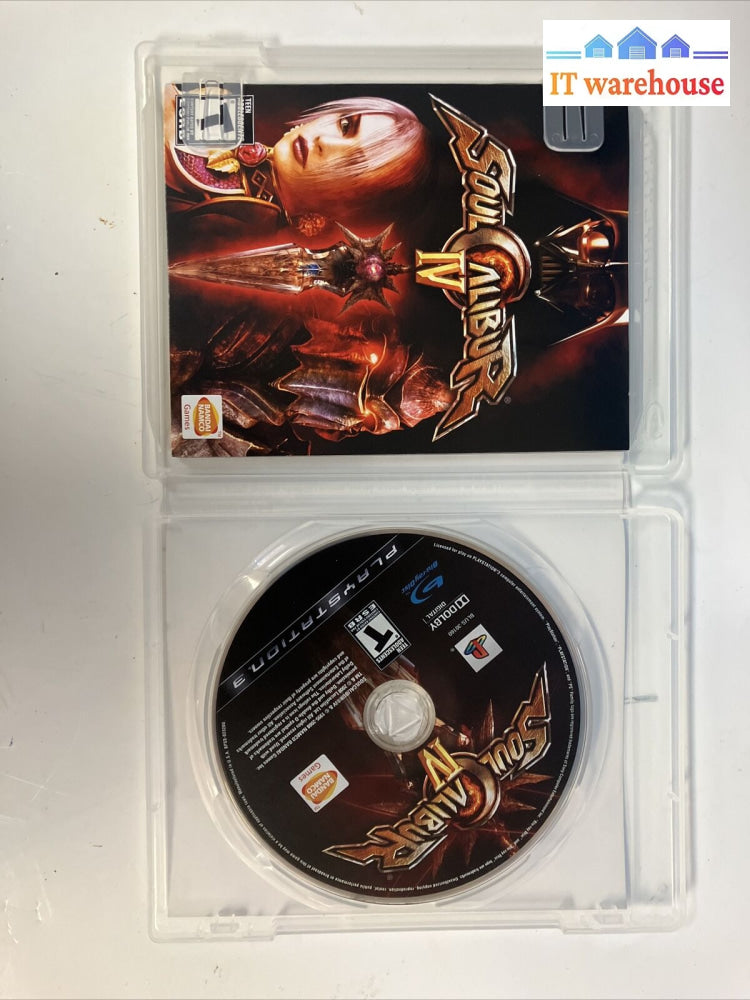 Lot Of 4 Ps3 Games Nhl 10 / Soulcalibur Ridge Racer 7 Metal Gear Solid ~