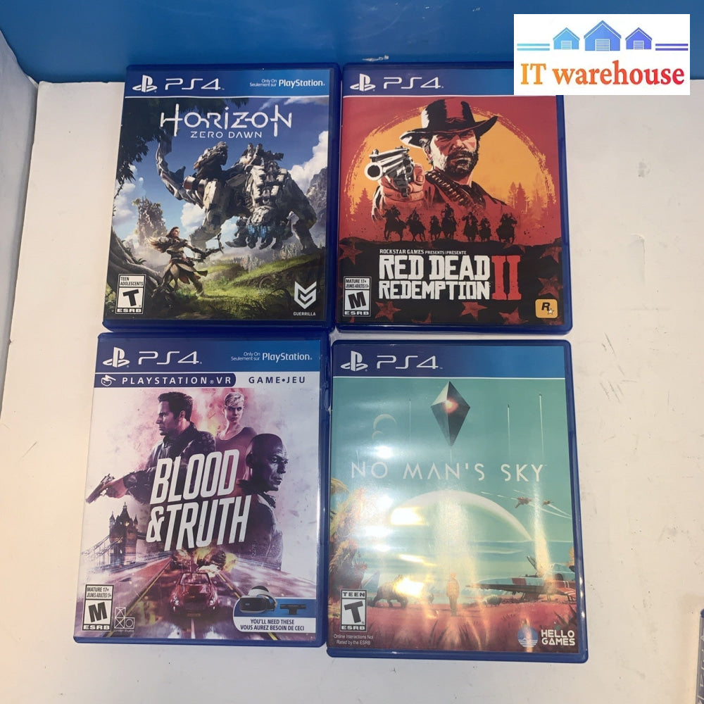 Lot of 4 PS4 PlayStation 4 Games