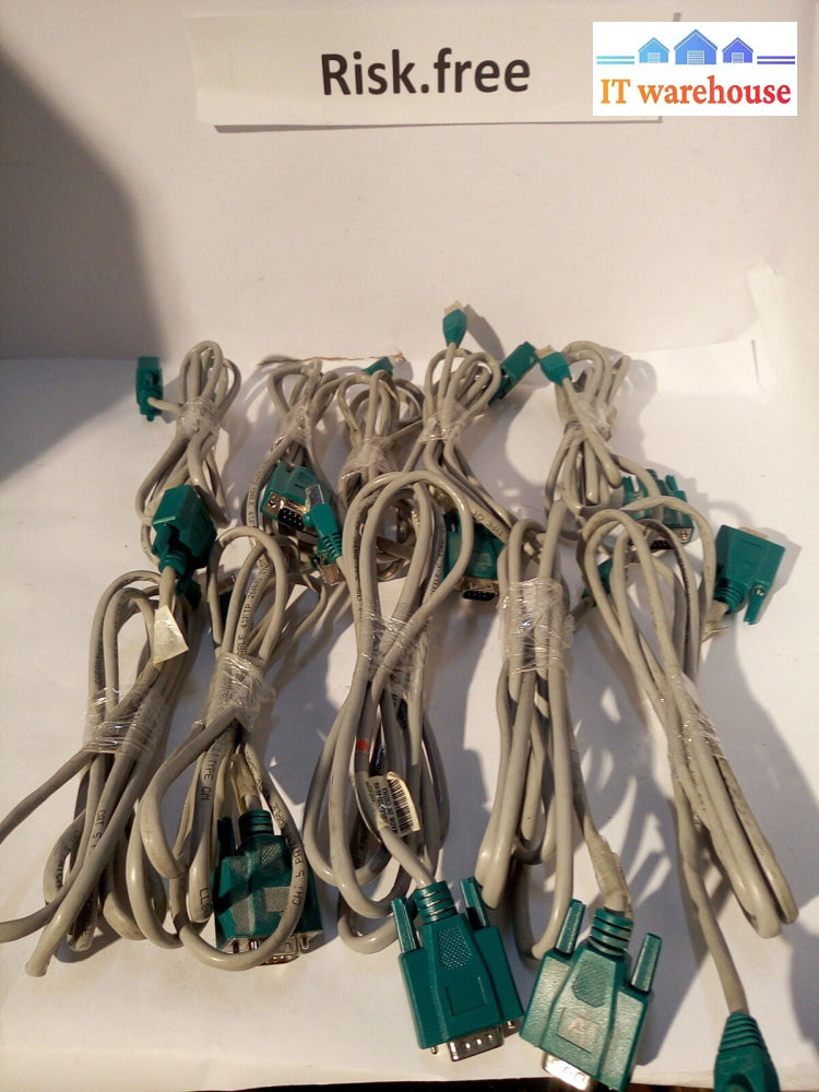 - LOT OF 4  RJ45 to RS232 CABLE